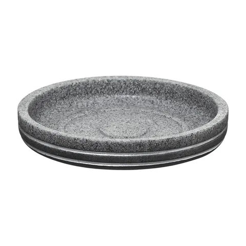 Posuda za sapun 12x2cm poliresin siva (160957)