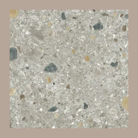 Terrazzo pločice Light Grey Matte 60×60