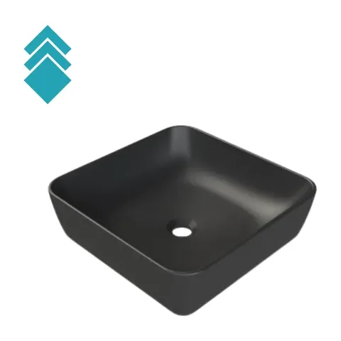 Turkuaz CeraStyle One Lavabo 46×46 Cm Crno Mat 76007-97