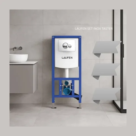 LAUFEN UGRADNI VODOKOTLIĆ + HROM TASTER