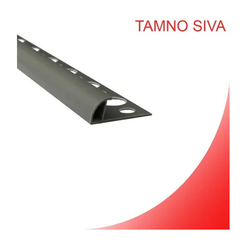 PVC LAJSNA TAMNO SIVA
