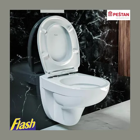 Konzolna WC šolja sa daskom – FLUENTA Basic Click – Peštan