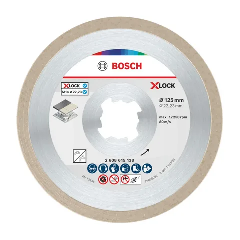 Bosch – Ceramic rezna ploča, 125×7 mm, otvor X-Lock – 2608615138