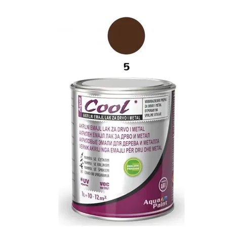 COOL-AKRILNI EMAJL LAK 0.65L-SVETLO BRAON