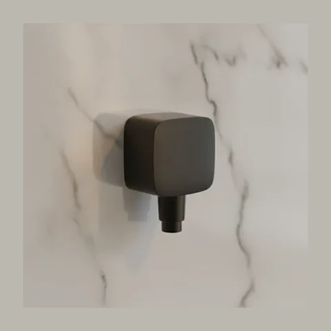 Hansgrohe FixFit zidni priključak za tuš crevo sa nepovratnim ventilom – mat crna (26457670)