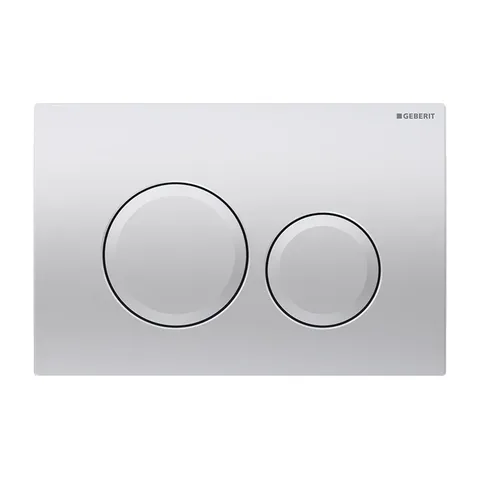 Geberit Delta20 tipka za aktiviranje – bela / hrom mat / hrom sjaj / crna mat (Hrom mat)