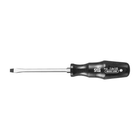 SKG – Odvijač sa prorezima, šestougaona plastična drška 14X250mm – SKG 61208