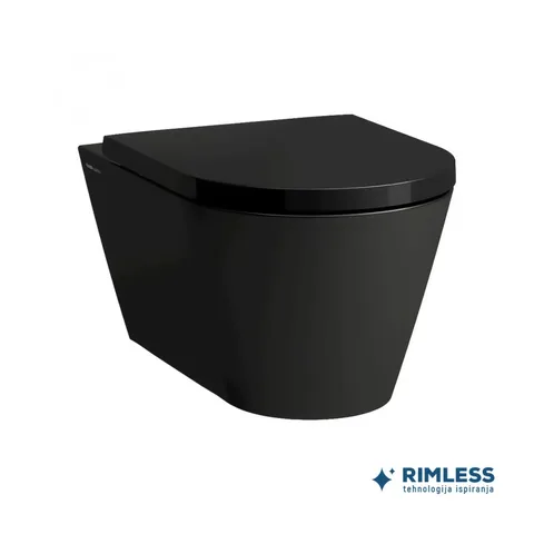 Laufen Kartell BLACK konzolna WC šolja RimLess sa Soft daskom