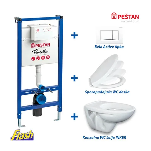 Ugradni vodokotlić SET – FLUENTA – Peštan