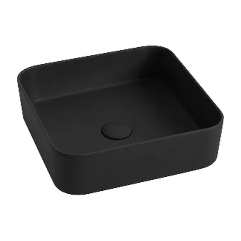 OLYMPIA Nadgradni Lavabo Smash 40×40 – Crni Mat