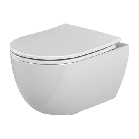 Bella Turkuaz wc šolja konzolna 48 cm rimless sa slim ss daskom