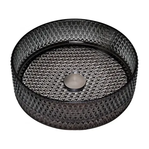 Stakleni nadgradni lavabo Copen Crni fi 40
