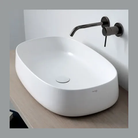 OLYMPIA Nadgradni Lavabo Wave 62×40 – Beli Sjaj