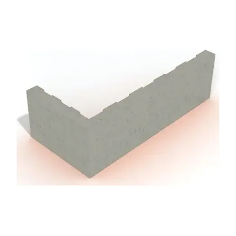 BRICK-DEK.UGL.LISTELE CLASSIC-BELA 215X102X65X15MM
