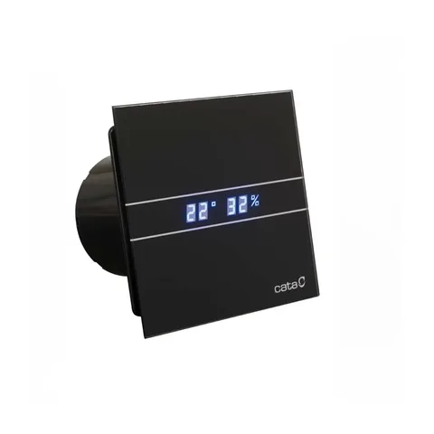 CATA Crni Ventilator za kupatilo E-100 GTH BLACK – timer hygro