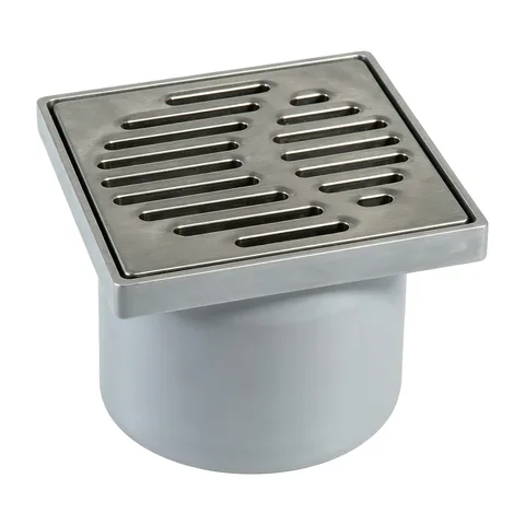Aco Easyflow 2700.77.11 plastični gornji deo slivnika sa inox rešetkom 15x15cm