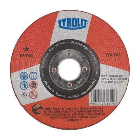 Tyrolit – Rezno brusna ploča aluminijum 115x3x22,23 – 236318