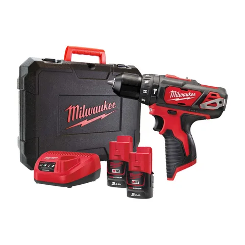 Milwaukee – Subkompaktna udarna bušilica sa baterijom i punjačem u kutiji, 12V, M12 BPD-202X – 4933446045