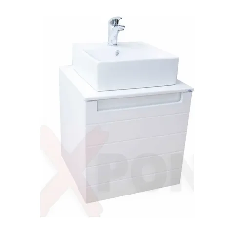 Ormar za kupatilo ART konzolni 50x50 cm i umetnički lavabo 35-800-A2