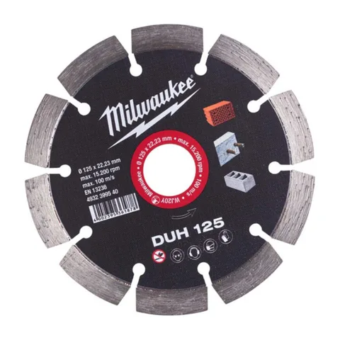 Milwaukee – Dijamantska ploča za sečenje DUH 125 x 22.23 mm – 4932399540