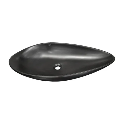 Olive umivaonik 74 cm crni mat – nadgradni lavabo sa antibakterijskim premazom