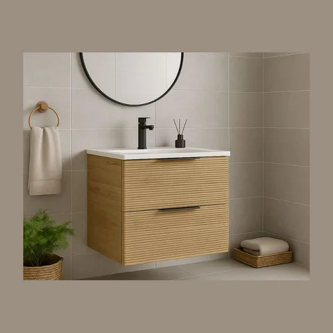 Timber 60 Ormarić + umivaonik Stream Gold Oak – komplet