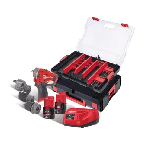 Milwaukee Bušilica-odvijač M12 FPDXKIT-202XA 12V 2Ah 6-u 1, 4933464820