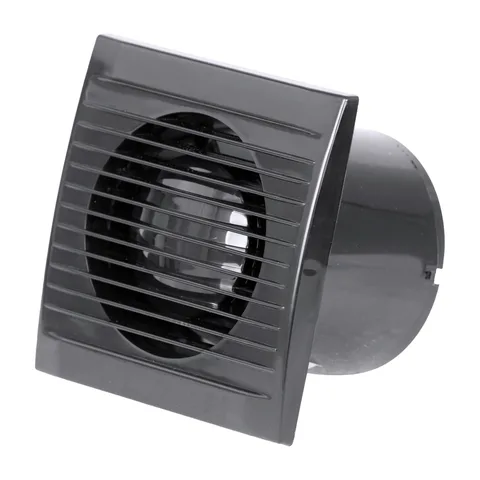 VENTILATOR F100 KLAPNA BLACK CAPO