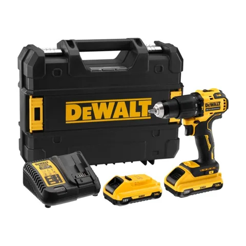 DeWalt Akumulatorska vibraciona bušilica bez četkica, 18V 2×3.0Ah, DCD709L2T