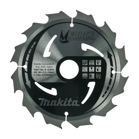 List testere 190X30 12Z MAKITA /18259