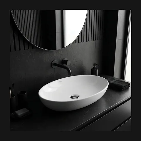 AXA H10 nadgradni i podgradni lavabo 50 × 32 cm beli sjaj (8208101)