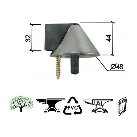 Odbojnik podni za vrata OD406 HR 48x42mm DSP (0105206)