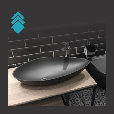 Olive 74 crni – mat (nadgradni lavabo)