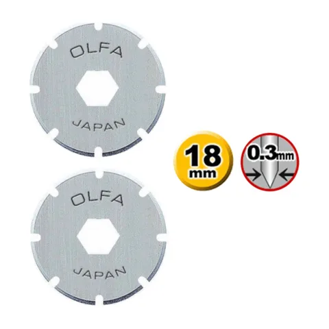 Olfa – Rotaciono sečivo za perforiranje 18mm, pakovanje od 2 komada – PRB18-2