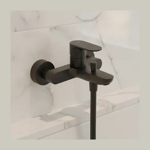 Hansgrohe Rebris S Black slavina za kadu (72440670)