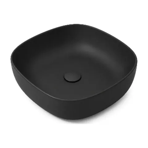 OLYMPIA Nadgradni Lavabo Metamorfosi 45×45 – Crni Mat