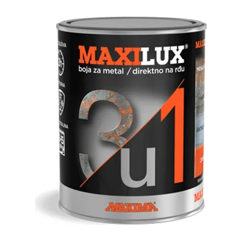 Antikorozivni emajl Maxima Maxilux 3u1, 0,75 l