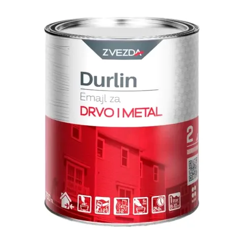 DURLIN Emajl za drvo i metal-oker 0.75l