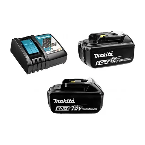 Makita Set Baterija 6 BL 1860B 2kom + DC18RC M