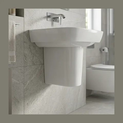 Vitra Integra veliki keramički polustub za lavabo beli (5316L003-0156)