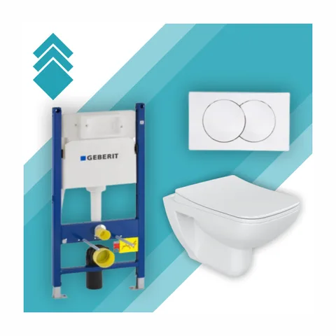 Set Duru 4u1 – bela tipka (GEBERIT)