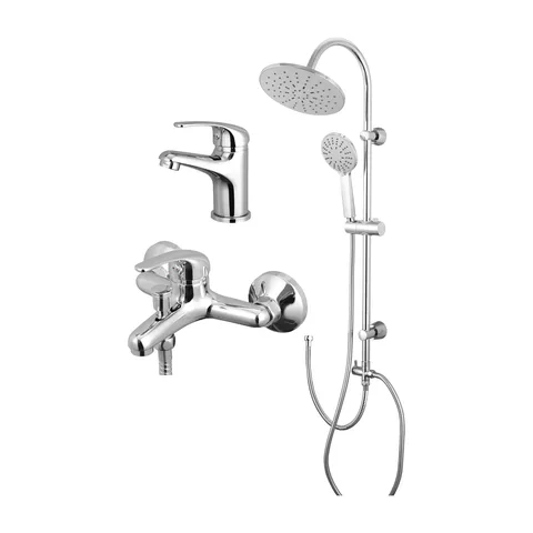 Algo Uno Set, Slavina za Lavabo, Slavina za Kadu, sa Usponskim Tušem