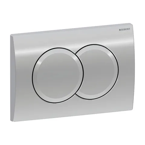 Geberit Delta01 tipka za aktiviranje – bela / hrom mat / hrom sjaj (Hrom)