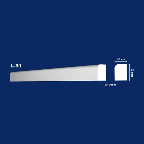Gipsana lajsna linijska L-91