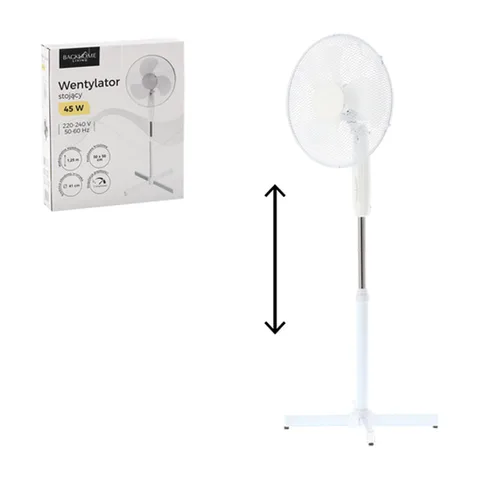 Ventilator sa postoljem beli 45W (FAN4218)