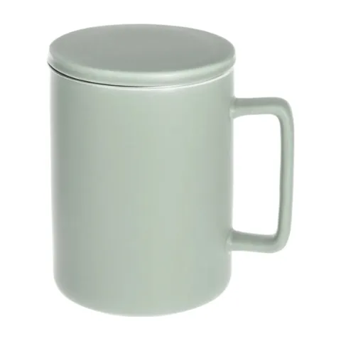 Šolja sa cediljkom i poklopcem 40 cl zelena (154609D)