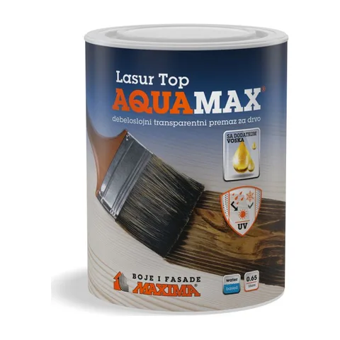 Lak i lazura za drvo Aquamax Lasur TOP, 0,65 l