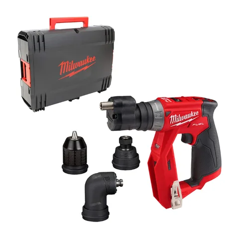 Milwaukee – Bušilica/odvijač sa uklonjivim steznim glavama 12 V, FUEL™, u kućištu, bez opreme M12 FDDXKIT-0X – 4933471332