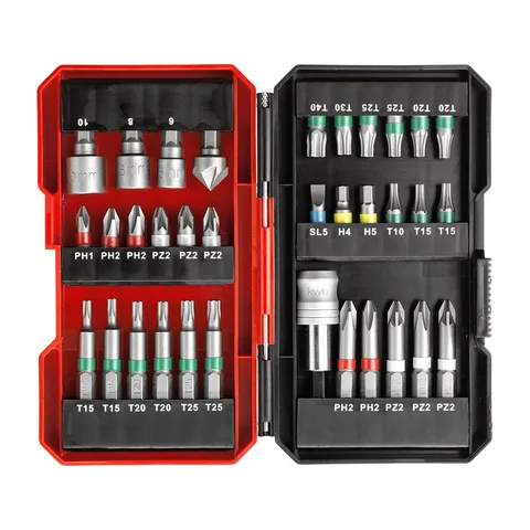 34-delni set adaptera i bitova, 1/4″, S-Box