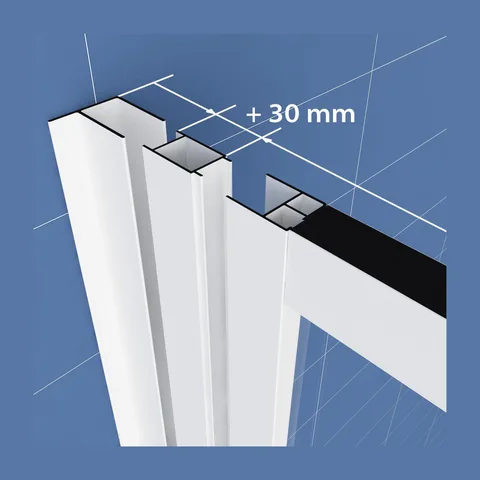 Kompenzacioni profil Kolpa San SQ Line K-30 Chrome visine 1900mm